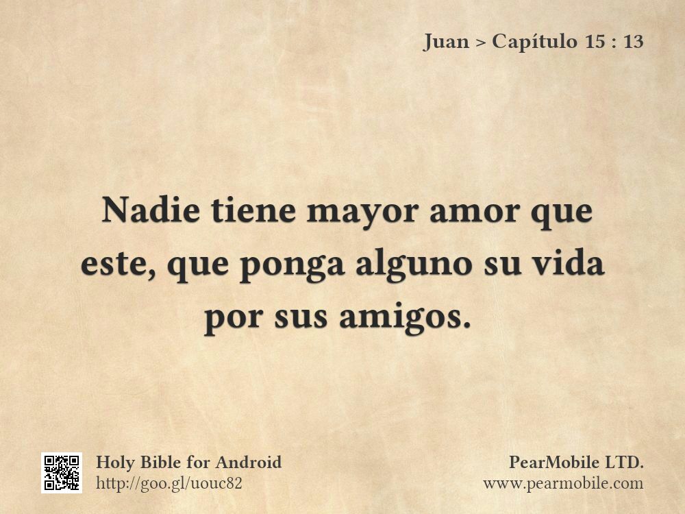 Juan, Capítulo 15:13